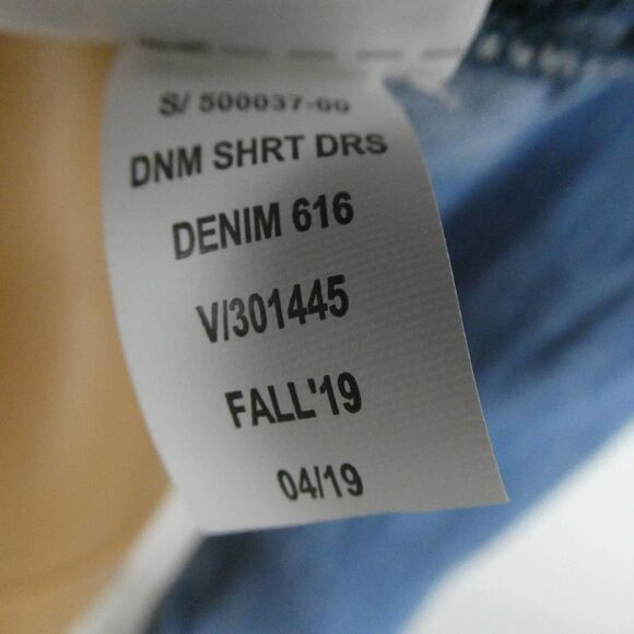 GAP Kids Denim Shirt Dress Front Pockets Long Sleeve Collared New With Tag NWT - Picture 8 of 9